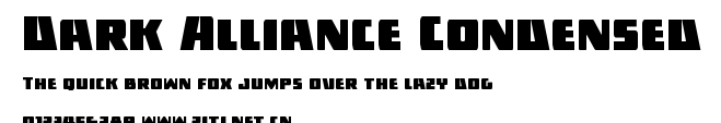 Dark Alliance Condensed.ttf字體轉換器圖片