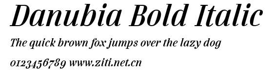Danubia Bold Italic.ttf