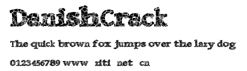 DanishCrack.ttf字體轉換器圖片
