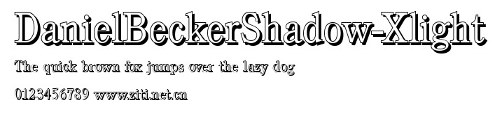 DanielBeckerShadow-Xlight.ttf