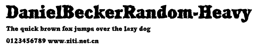 DanielBeckerRandom-Heavy.ttf