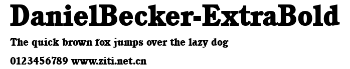 DanielBecker-ExtraBold.ttf字體轉換器圖片