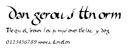 Dangerous ttnorm.ttf字體轉換器圖片