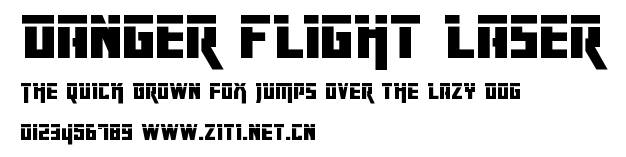 Danger Flight Laser.ttf字體轉換器圖片