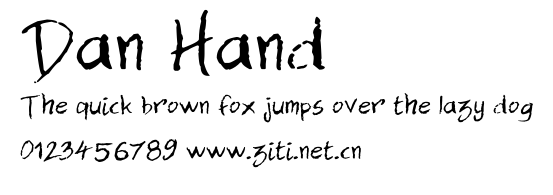 Dan Hand.ttf字體轉換器圖片