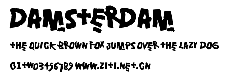 Damsterdam.ttf字體轉換器圖片