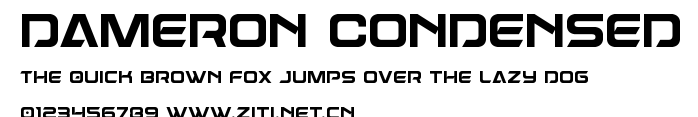 Dameron Condensed.ttf字體轉換器圖片
