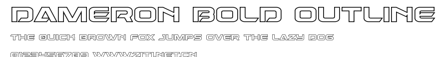 Dameron Bold Outline.ttf