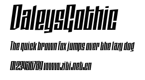 DaleysGothic.ttf字體轉換器圖片