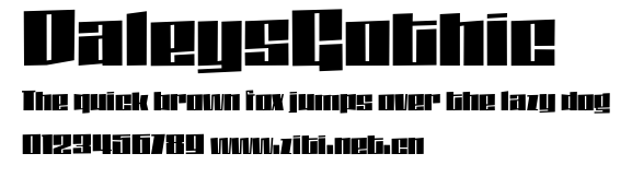 DaleysGothic.ttf字體轉換器圖片