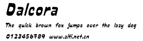 Dalcora.ttf字體轉換器圖片