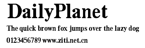 DailyPlanet.ttf字體轉換器圖片