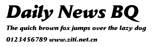Daily News BQ.ttf字體轉換器圖片