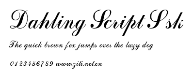 Dahling Script Ssk.ttf