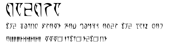 Daedra.ttf字體轉換器圖片