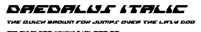 Daedalus Italic.ttf字體轉換器圖片