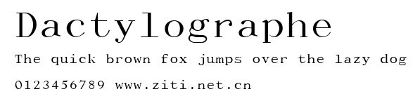 Dactylographe.ttf字體轉換器圖片