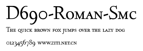 D690-Roman-Smc.ttf字體轉換器圖片