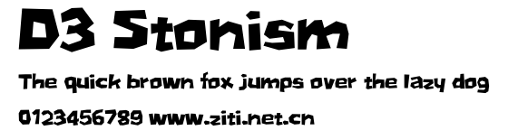 D3 Stonism.ttf字體轉換器圖片