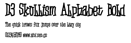 D3 Skullism Alphabet Bold.ttf
