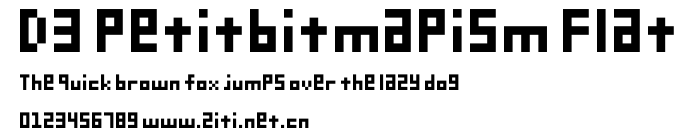 D3 Petitbitmapism Flat.ttf