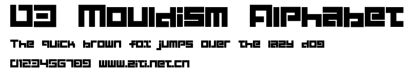 D3 Mouldism Alphabet.ttf