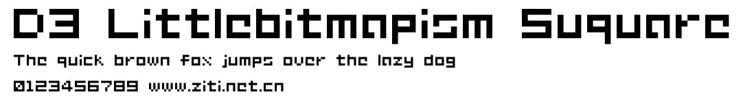 D3 Littlebitmapism Suquare.ttf字體轉換器圖片