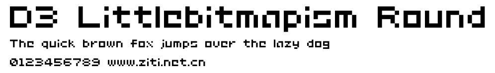 D3 Littlebitmapism Round.ttf字體轉換器圖片