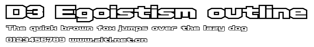 D3 Egoistism outline.ttf字體轉換器圖片