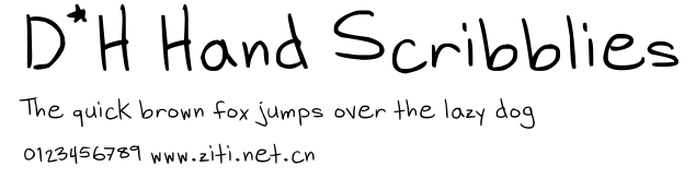 D*H Hand Scribblies.ttf