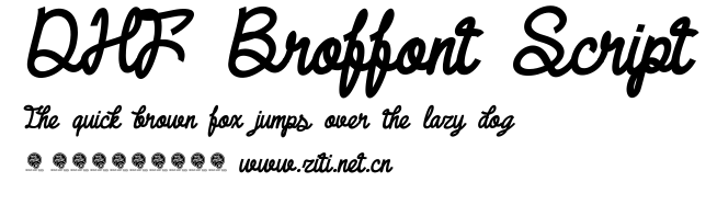 DHF Broffont Script.ttf字體轉換器圖片