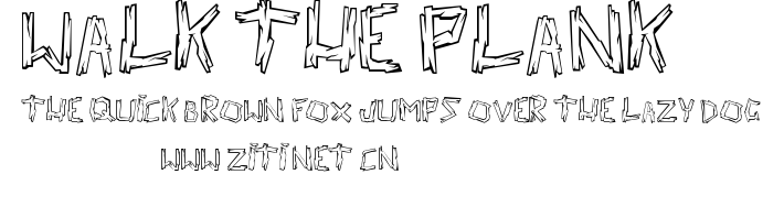 walk the plank.ttf字體轉換器圖片