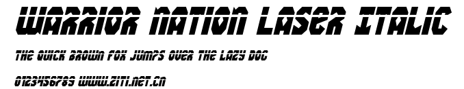 Warrior Nation Laser Italic.ttf
