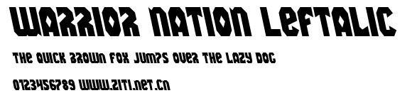 Warrior Nation Leftalic.ttf字體轉換器圖片