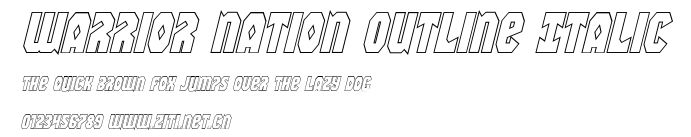 Warrior Nation Outline Italic.ttf