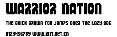 Warrior Nation.ttf字體轉換器圖片