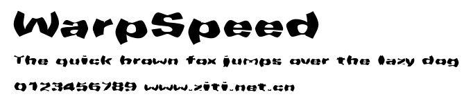 WarpSpeed.ttf字體轉換器圖片