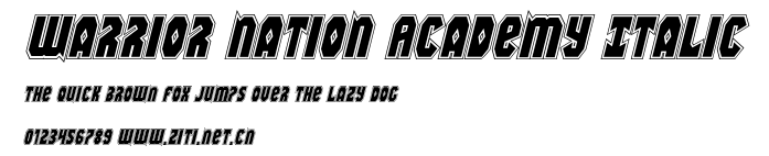 Warrior Nation Academy Italic.ttf