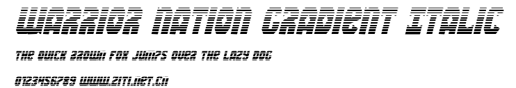 Warrior Nation Gradient Italic.ttf