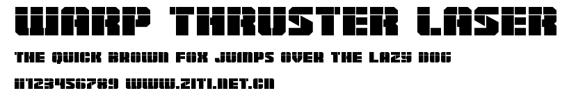 Warp Thruster Laser.ttf字體轉換器圖片