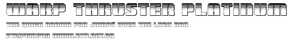 Warp Thruster Platinum.ttf字體轉換器圖片