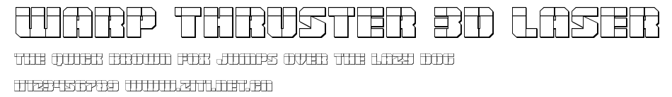 Warp Thruster 3D Laser.ttf字體轉換器圖片