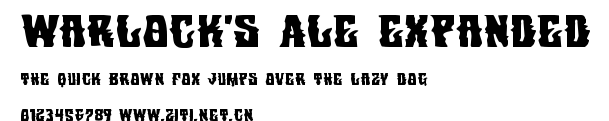 Warlock's Ale Expanded.ttf字體轉換器圖片