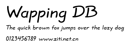 Wapping DB.ttf字體轉換器圖片