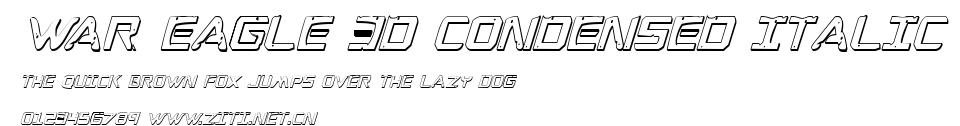 War Eagle 3D Condensed Italic.ttf