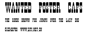 Wanted Poster Caps.ttf字體轉換器圖片