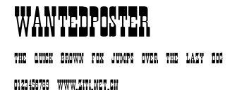 WantedPoster.ttf字體轉換器圖片
