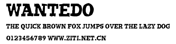 Wantedo.ttf字體轉換器圖片
