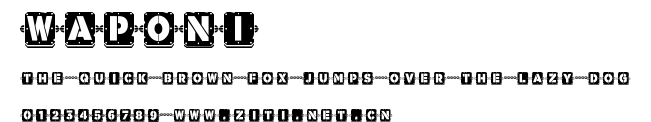 Waponi.ttf字體轉換器圖片