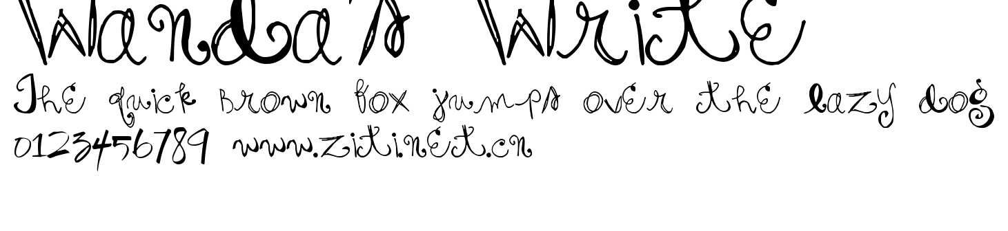 Wanda's Write.ttf字體轉換器圖片
